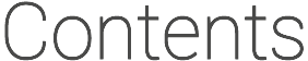 Contents
