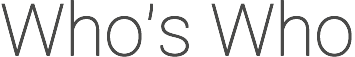 Who’s Who